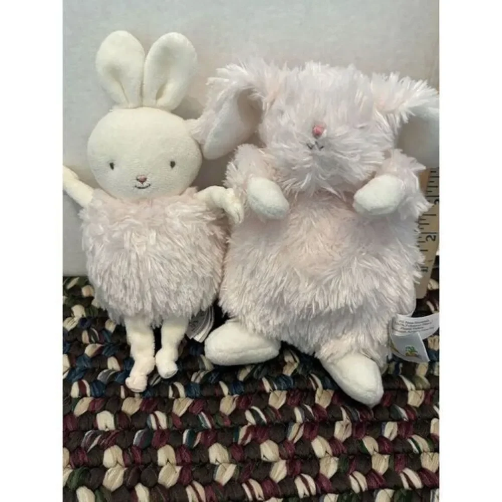 Bunnies‎ by the Bay Wee Petal Bunny Rabbit Pink Fluffy Stuffed Plush Baby Toy 7